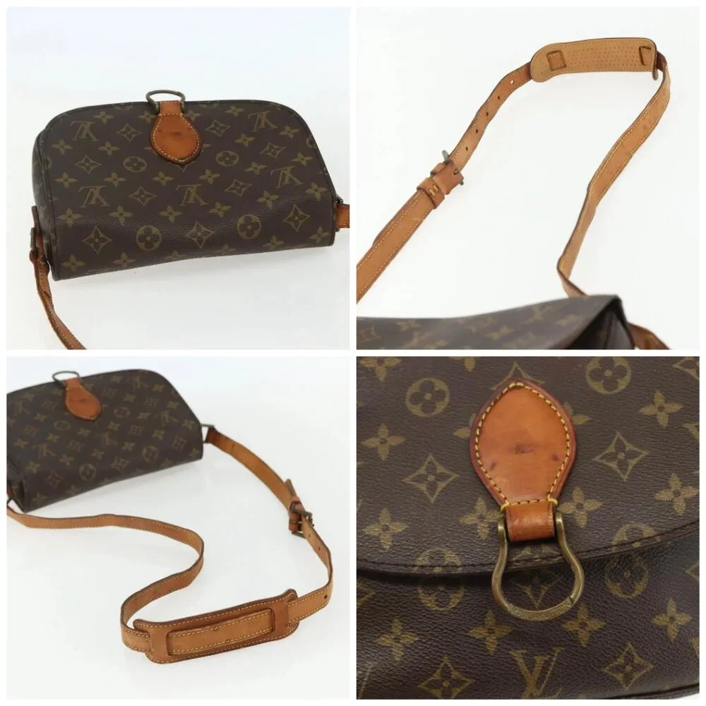 LOUIS VUITTON Monogram Saint Cloud GM Shoulder Bag M51242 LV Auth BA8110